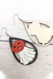 Halloween Pattern Wooded Earrings