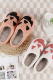 Halloween Pumpkin Knit Fluffy Slippers