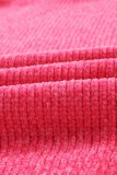 Rose Buttons Front Pocketed Sweater Cardigan