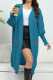 Heart Embroidery Open Pocket Knit Cardigan