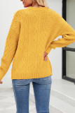 Cable Knitting Pullover Sweater