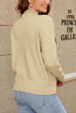 Plain Turtleneck Knitting Sweater