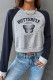 Butterfly Print Raglan Sleeves Sweatshirt