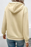 Leopard Heart Kangaroo Pockets Sweatshirt Hoodie