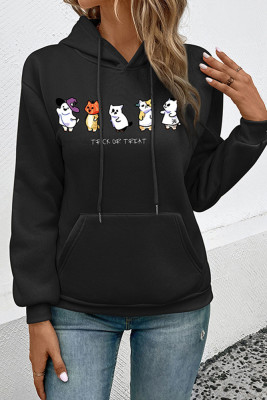 Halloween Ghost Print Hoodies