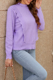 Plain Turtleneck Knitting Sweater