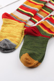 Multicolor Striped Holiday Long Length Socking MOQ 3pcs