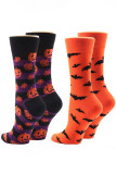 Halloween Print Mid Calf Socks