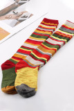 Multicolor Striped Holiday Long Length Socking MOQ 3pcs