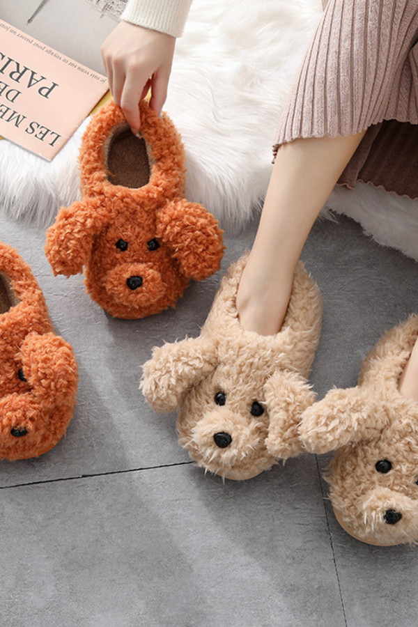 Fluffy Teddy Slippers