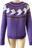 Halloween Ghost Knitting Pullover Sweater
