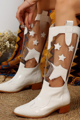 Transparent PVC Star Boots