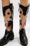 Transparent PVC Star Boots
