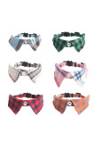Plaid Collar For Pets MOQ 5pcs