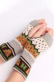 Christmas Knitting Fingerless Gloves