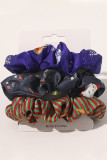 Christmas Printed Hair Rope 3pcs Set MOQ 5 sets