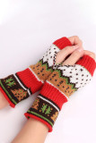 Christmas Knitting Fingerless Gloves