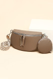 Zipper Leather Crossbody Bag