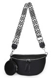 Zipper Leather Crossbody Bag