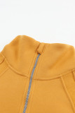 Yellow Half Zip Sweatshirt and Sweatpants Sports Set