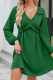 V Neck Ruffle Smocked Dress