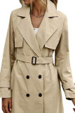 Lapel Button Up Tie Waist Coat