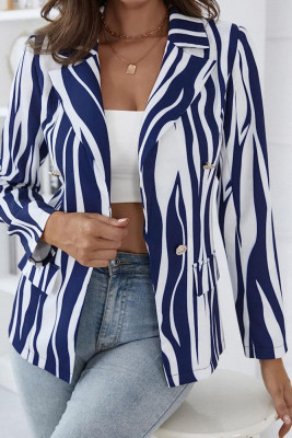 Zebra Stripes Print Blazer