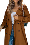Button Up Lapel Long Coat