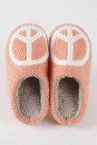 Circle Knit Fluffy Slippers