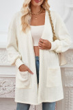 Front Open Cable Knit Cardigan