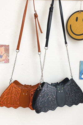 Embroidery Glitter Bat Crossboby Bag