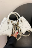 Spider Rhinestone PU Leather Bag
