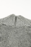 Gray Textured Knit Pocketed Duster Cardigan