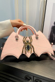 Spider Rhinestone PU Leather Bag