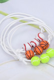 Baseball Beads Pendant Cord Bracelet MOQ 5pcs