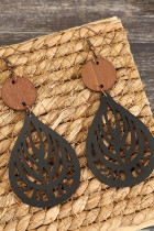 Black bohemia Wooden Earrings