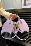 Spider Rhinestone PU Leather Bag
