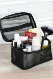 Black Mesh See Thru Cosmetic Bag MOQ 3pcs