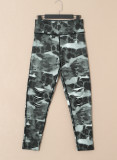 Leopard Animal Print Ripped Knee Leggings