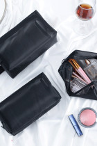 Black See Thru Mesh Cosmetic Bag MOQ 3pcs