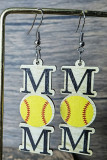Mom Pattern Wooden Earrings