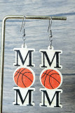 Mom Pattern Wooden Earrings