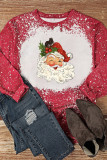 Vintage Santa Bleached Print Plus Size Top  Annishe Boutique Wholesale