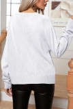 Plain Cable Knit Sweater Top