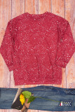 Game Day Football Bleached Print Plus Size Top