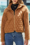 Fleece Zipper Short Jacket Coat