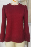 Plain Texture Puff Sweatshirt
