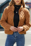 Fleece Zipper Short Jacket Coat