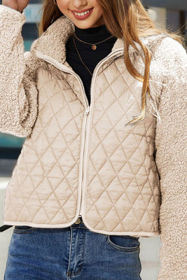 Fleece Zipper Short Jacket Coat
