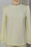 Plain Texture Puff Sweatshirt